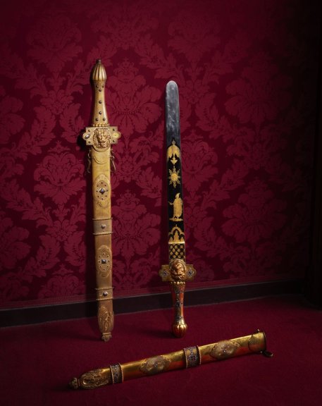 Theatrical sword and scabbard that belonged to Talma